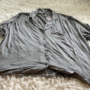 Skims Grey Pajama Top 4X